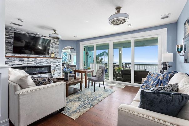 Fireplace, Interior, Living room, Water, Wood Texture Flooring