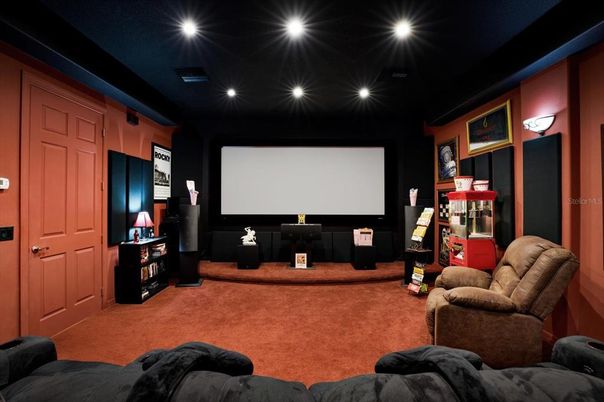Interior, Projection Screen, Theatre Room