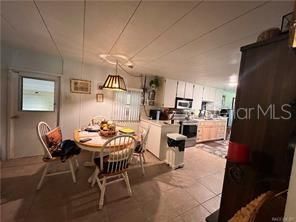 Dining room, Interior, Kitchen, Pendant Lights, Stainless Steel Appliances