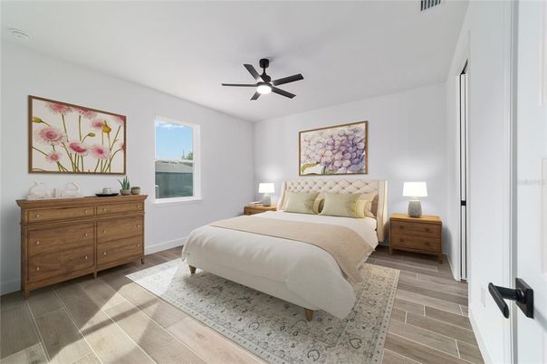 Bedroom, Interior, Wood Texture Flooring