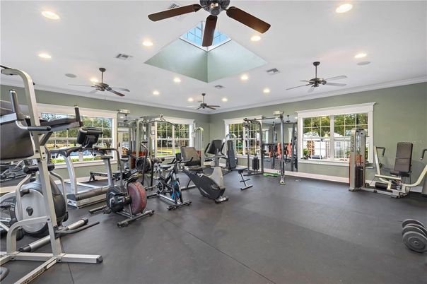 Fitness Equipment, Gym, Interior, Recessed Lighting