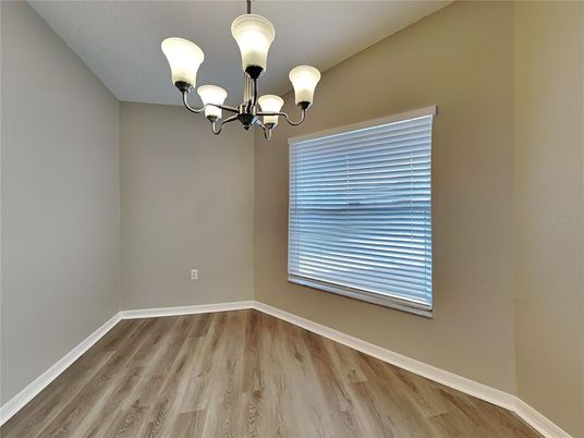 Chandelier, Empty room, Interior, Wood Texture Flooring