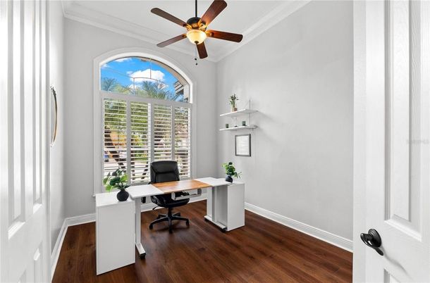 Home Office, Interior, Wood Texture Flooring
