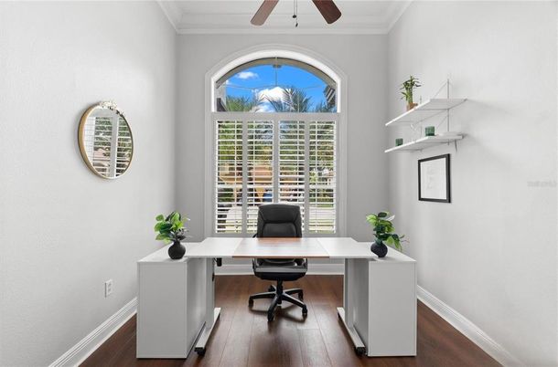Home Office, Interior, Wood Texture Flooring