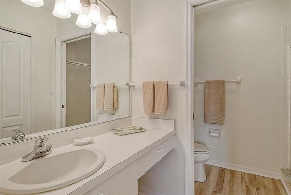 Bathroom, Dual Sink Vanities, Interior, Wood Texture Flooring