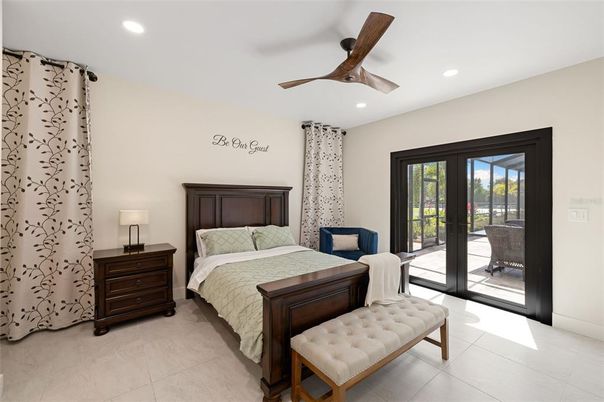 Bedroom, Interior, Recessed Lighting