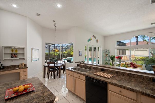 Dining room, Interior, Kitchen, Pendant Lights, Recessed Lighting