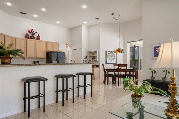 Dining room, Interior, Kitchen, Pendant Lights, Recessed Lighting