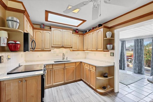 Interior, Kitchen, Wood Texture Flooring