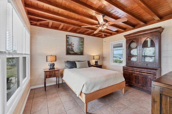Bedroom, Interior, Wooden Beams, Wooden Ceilings