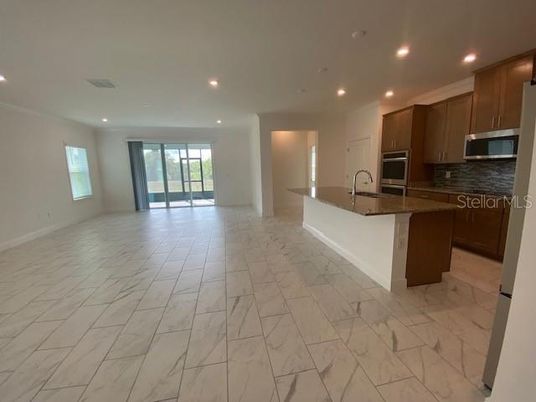 Interior, Kitchen, Marble, Recessed Lighting