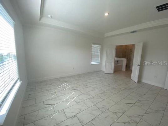 Empty room, Interior, Marble, Recessed Lighting