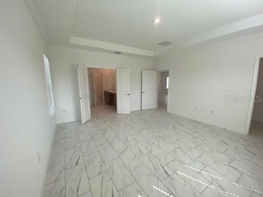 Empty room, Interior, Marble, Recessed Lighting