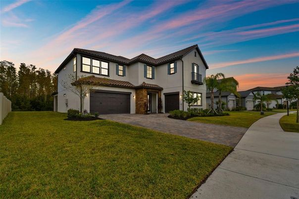Attached, Backyard, Exterior, Facade, Mediterranean