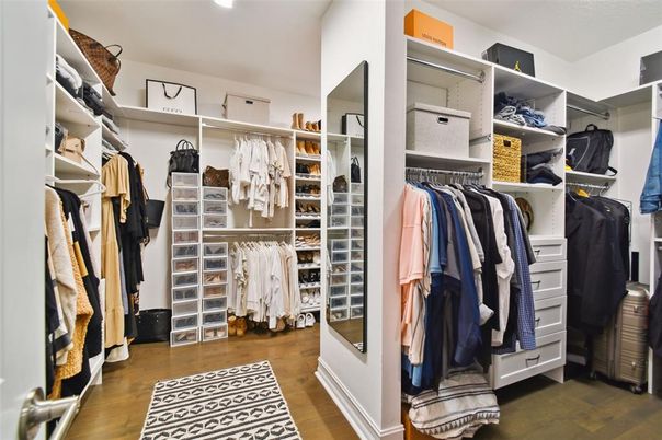Interior, Recessed Lighting, Walk-in Closets, Wood Texture Flooring