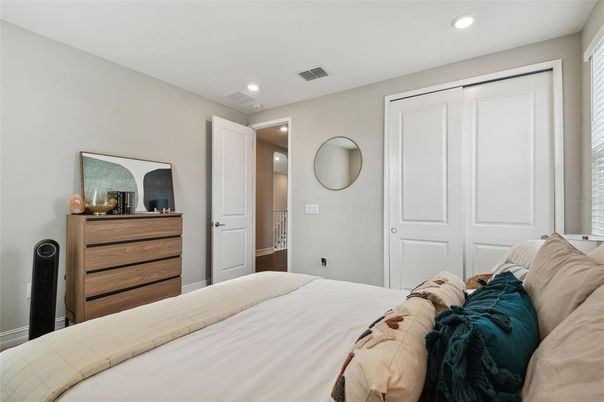 Bedroom, Interior, Recessed Lighting