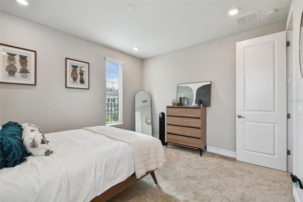 Bedroom, Interior, Recessed Lighting