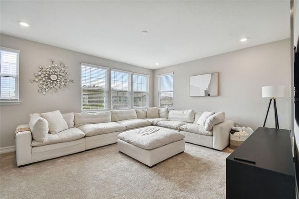 Interior, Living room, Recessed Lighting