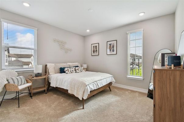 Bedroom, Interior, Recessed Lighting