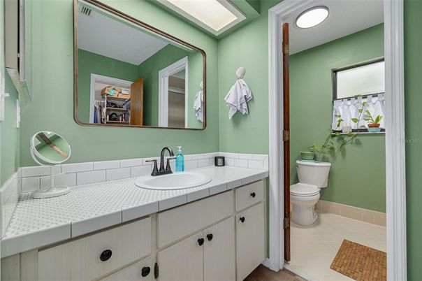 Bathroom, Dual Sink Vanities, Interior, Tile Countertops