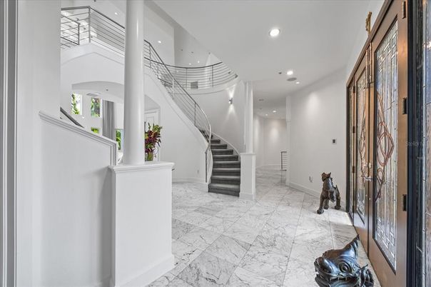 Interior, Marble, Recessed Lighting