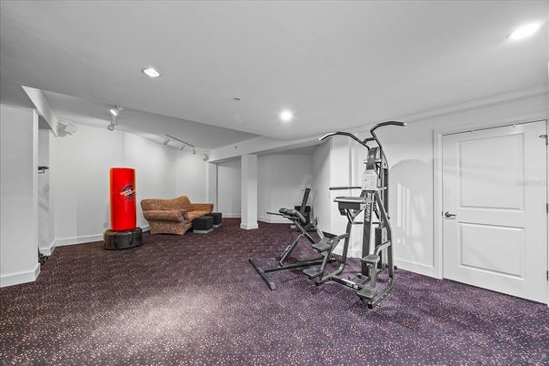 Fitness Equipment, Interior, Recessed Lighting