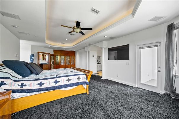 Bedroom, Interior, Recessed Lighting