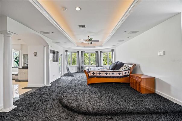 Bedroom, Interior, Recessed Lighting