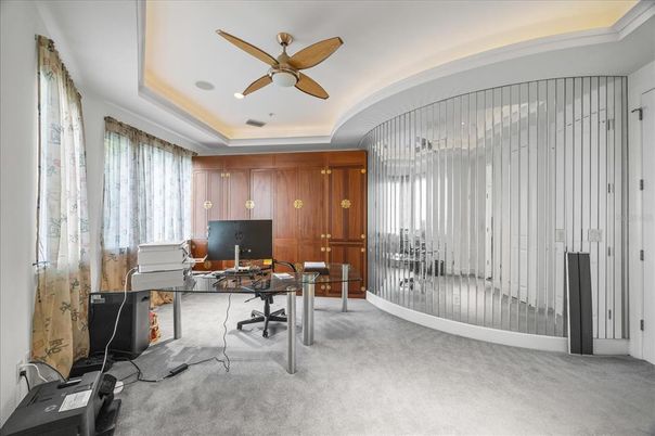 Home Office, Interior, Recessed Lighting