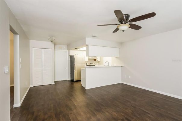 Empty room, Interior, Kitchen, Wood Texture Flooring