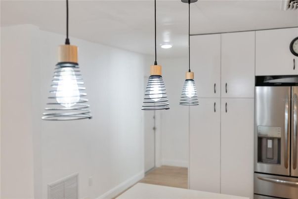 Interior, Kitchen, Pendant Lights, Stainless Steel Appliances
