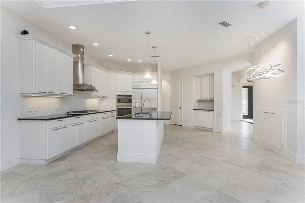 Interior, Kitchen, Pendant Lights, Recessed Lighting, Stainless Steel Appliances