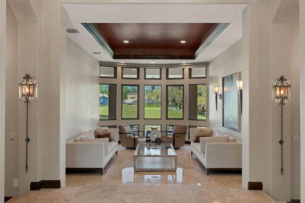 Interior, Living room, Recessed Lighting