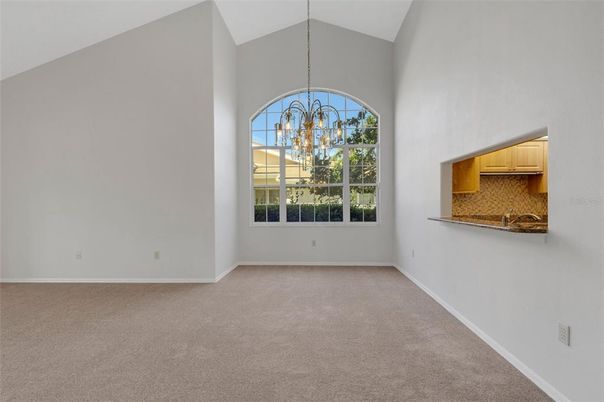 Chandelier, Empty room, Interior