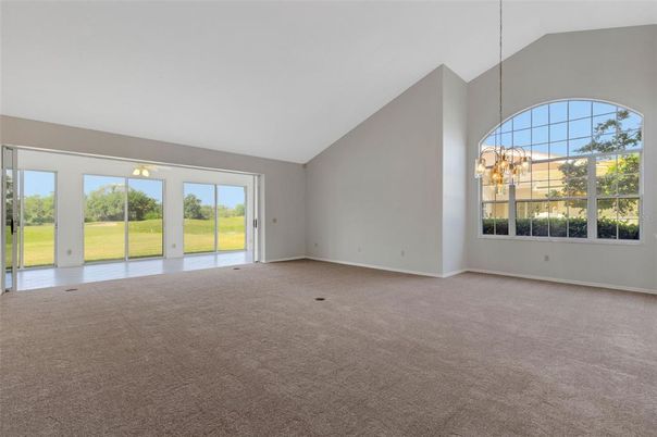 Chandelier, Empty room, Interior