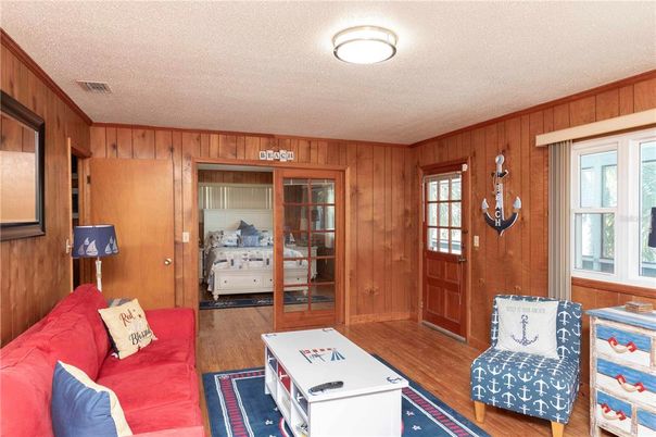 Interior, Living room, Wood Texture Flooring, Wooden Walls