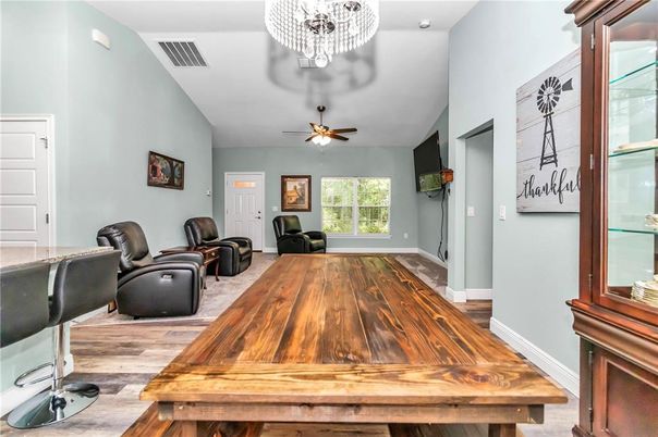Dining room, Interior, Wood Texture Flooring