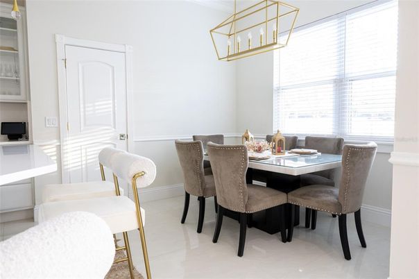 Dining room, Interior, Pendant Lights