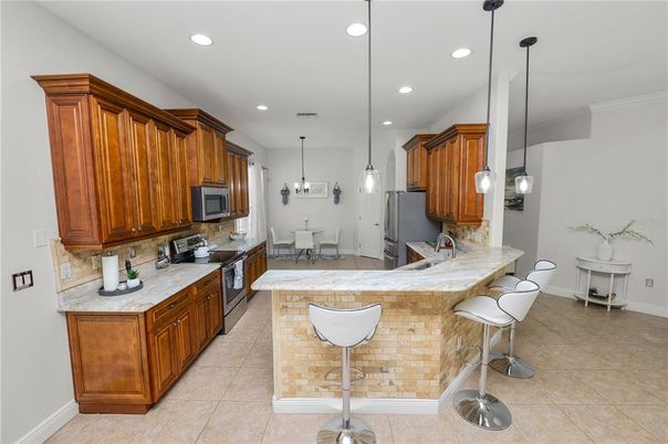 Dining room, Interior, Kitchen, Pendant Lights, Recessed Lighting