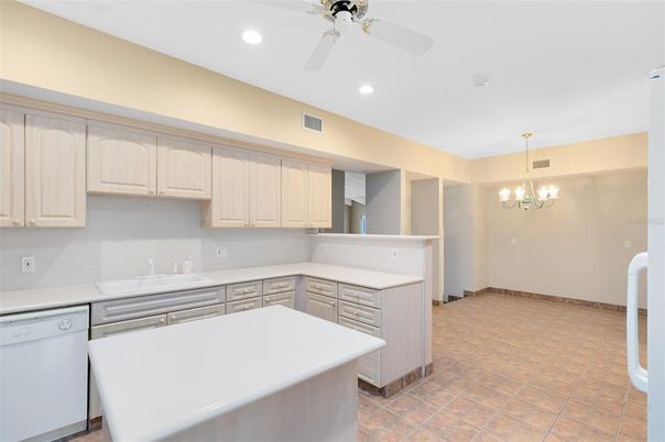 Chandelier, Interior, Kitchen, Recessed Lighting