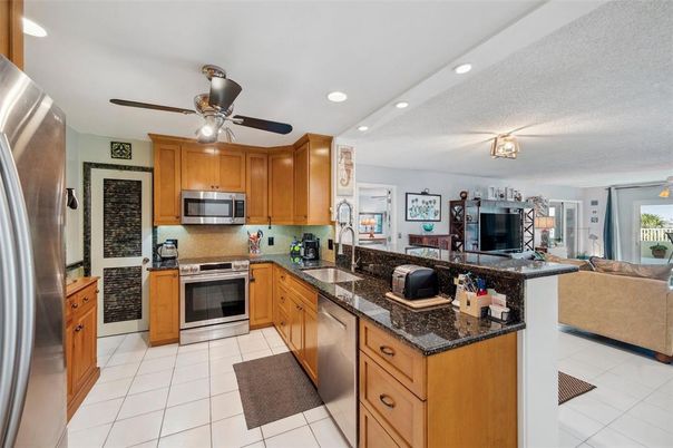 Interior, Kitchen, Recessed Lighting, Stainless Steel Appliances