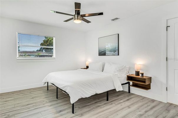 Bedroom, Interior, Wood Texture Flooring