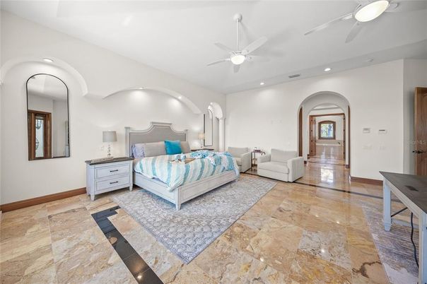 Bedroom, Interior, Recessed Lighting