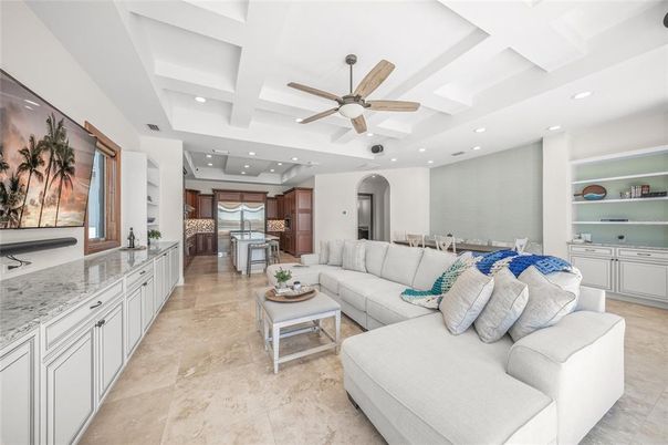 Interior, Kitchen, Living room, Recessed Lighting, Stainless Steel Appliances
