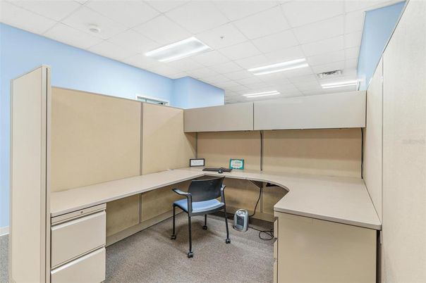 Home Office, Interior, Recessed Lighting