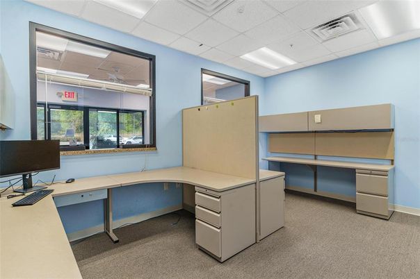 Home Office, Interior, Recessed Lighting