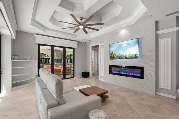 Fireplace, Interior, Living room, Recessed Lighting