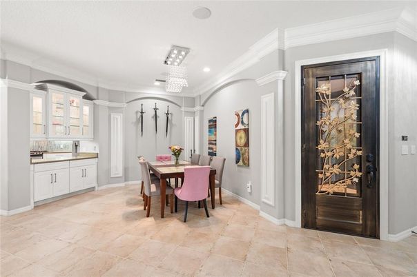 Dining room, Interior, Recessed Lighting