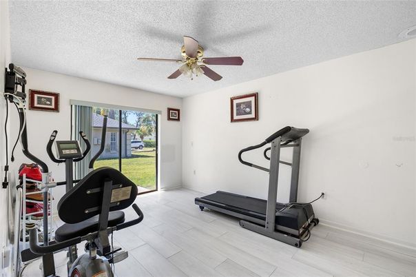 Fitness Equipment, Interior, Wood Texture Flooring