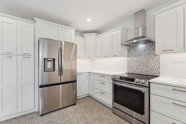 Interior, Kitchen, Recessed Lighting, Stainless Steel Appliances
